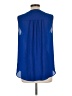 Cremieux 100% Polyester Blue Sleeveless Blouse Size L - photo 2