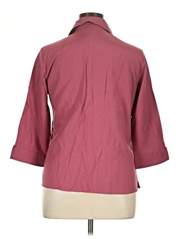 Joanna 3/4 Sleeve Button-Down Shirt (view 2)