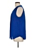 Cremieux 100% Polyester Blue Sleeveless Blouse Size L - photo 5