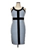 Jax Color Block Gray Cocktail Dress Size 14 - photo 1