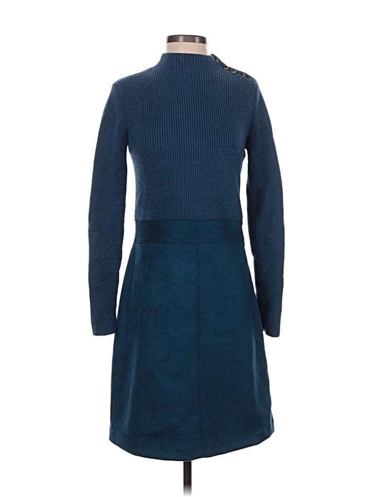 Pre-owned Ann Taylor Cardigan Sweater In Blue