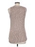 Ella Moss Tweed Brown Sweater Vest Size M - photo 2