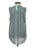 Monday Fun 100% Polyester Gray Sleeveless Blouse Size XS - photo 2