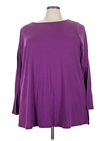 Lane Bryant 3/4 Sleeve T-Shirt (view 1)