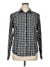 Unbranded Checkered-gingham Black Long Sleeve Button-Down Shirt Size XL - photo 1