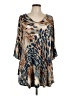 Voll Animal Print Tan Casual Dress Size L - photo 1