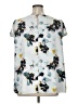 Torrid 100% Polyester Silver Short Sleeve Blouse Size 1X Plus (1) - photo 2