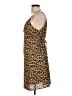 Doe & Rae 100% Polyester Animal Print Brown Casual Dress Size L - photo 5