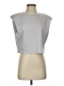 Babaton 100% Cotton Silver Sleeveless Blouse Size XXS - photo 1