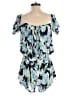 Charms Fashion 100% Viscose Tropical Blue Romper Size XS - photo 2