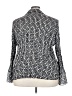 Worthington Print Black Long Sleeve Blouse Size 3X - photo 2