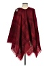 J.Jill 100% Polyester Burgundy Poncho Size Sm-L - photo 2