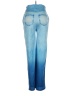 Unbranded 100% Polyester Blue Jeans Size S - photo 2