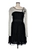 Ryu 100% Polyester Gray Cocktail Dress Size M - photo 1