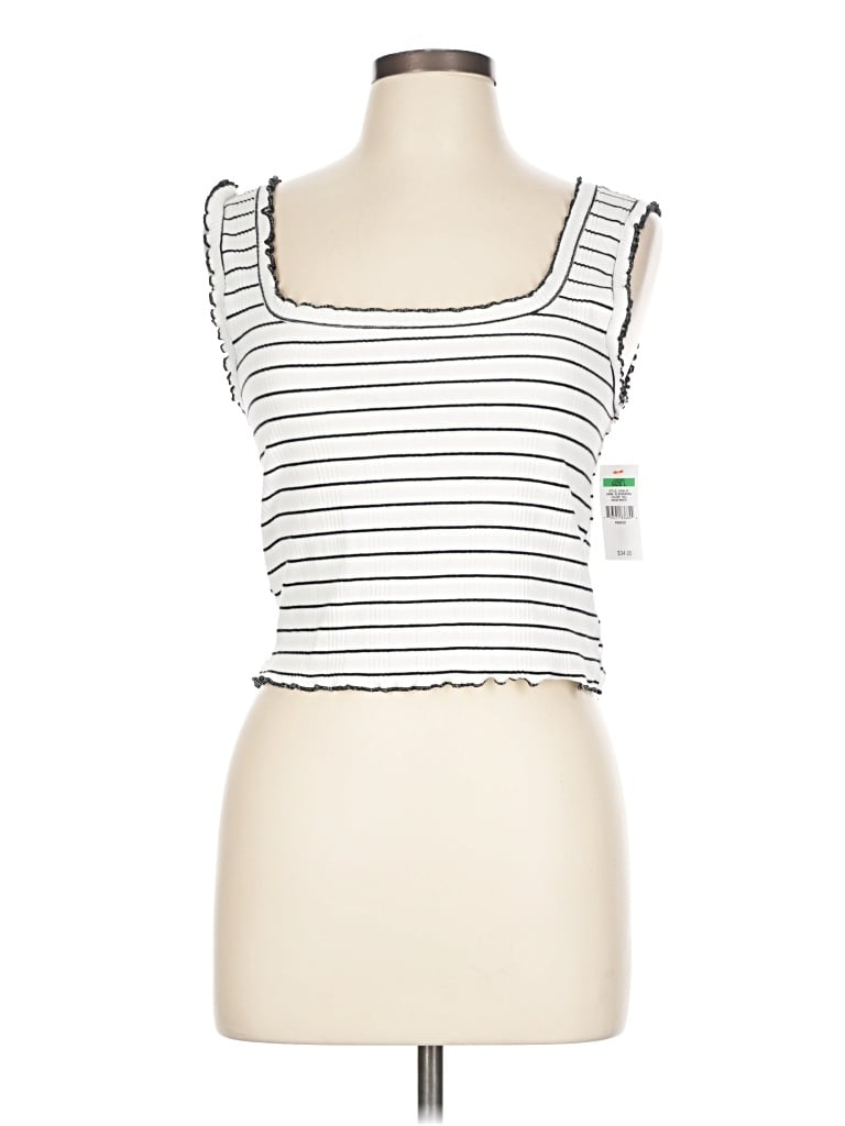Unionbay Sleeveless Top White Sweetheart Neckline Tops