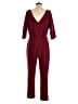 Alexia Admor Solid Burgundy Jumpsuit Size M - photo 2