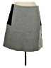 Mo:Vint Color Block Gray Casual Skirt Size L - photo 1
