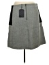 Mo:Vint Color Block Gray Casual Skirt Size L - photo 2