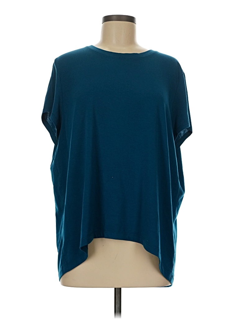 Pre-owned Athleta Short Sleeve T-shirt In Blue