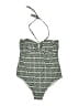 Old Navy Chevron-herringbone Gray One Piece Swimsuit Size 2X - photo 1