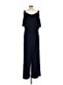 Emma & Michele Solid Blue Jumpsuit Size L - photo 2