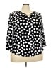 Cato Hearts Black 3/4 Sleeve Blouse Size 20W - photo 1