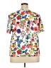 Shein Floral Ivory Short Sleeve T-Shirt Size 2X - photo 2