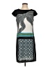 Gabby Skye 100% Polyester Graphic Gray Casual Dress Size 4 - photo 1