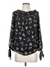 WAYF 100% Polyester Black 3/4 Sleeve Blouse Size S - photo 1