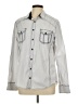 BKE 100% Cotton Houndstooth Silver Long Sleeve Button-Down Shirt Size L - photo 1