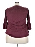 bryn WALKER Burgundy 3/4 Sleeve Top Size 4X - photo 2