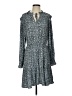 Gap 100% Polyester Paisley Blue Casual Dress Size L - photo 1
