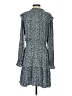 Gap 100% Polyester Paisley Blue Casual Dress Size L - photo 2
