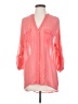 Candie's 100% Polyester Pink 3/4 Sleeve Blouse Size S - photo 1