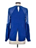 1.State 100% Polyester Blue Long Sleeve Blouse Size S - photo 2