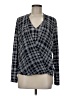 Alfani Gray Long Sleeve Blouse Size 8 - photo 1