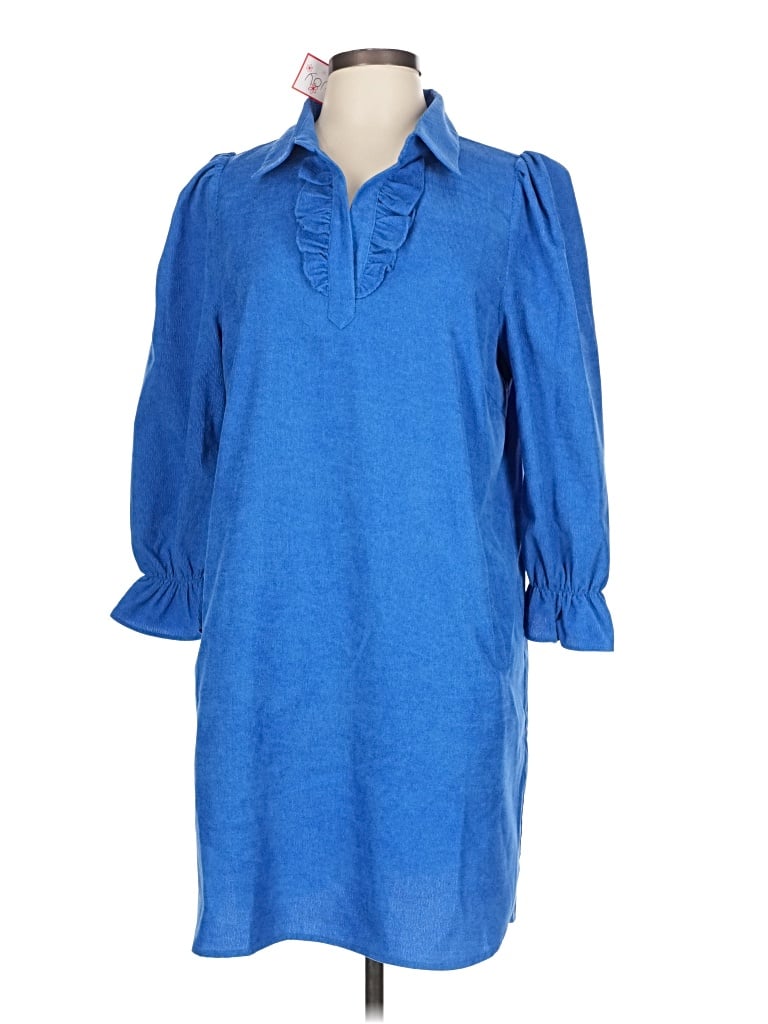Joy Joy Casual Dress In Blue