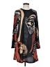 Emery Rose Graphic Brown Casual Dress Size XS - photo 1