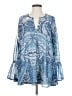 Show Me Your Mumu 100% Polyester Blue Long Sleeve Blouse Size XS - photo 1