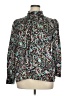 Ann Taylor 100% Polyester Paisley Teal Long Sleeve Blouse Size XL - photo 1
