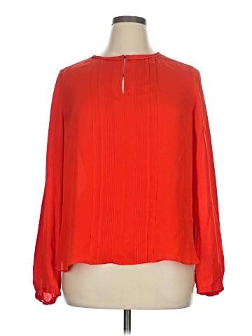 Diane von Furstenberg Long Sleeve Silk Top (view 1)