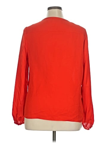 Diane von Furstenberg Long Sleeve Silk Top (view 2)