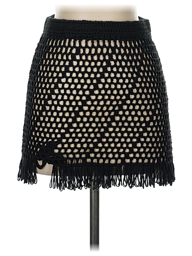 Pre-owned White Fox Casual Skirt In Black