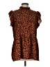 Unbranded Animal Print Brown Sleeveless Blouse Size L - photo 1