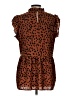Unbranded Animal Print Brown Sleeveless Blouse Size L - photo 2