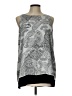 Premise Studio 100% Polyester Silver Sleeveless Blouse Size L - photo 1