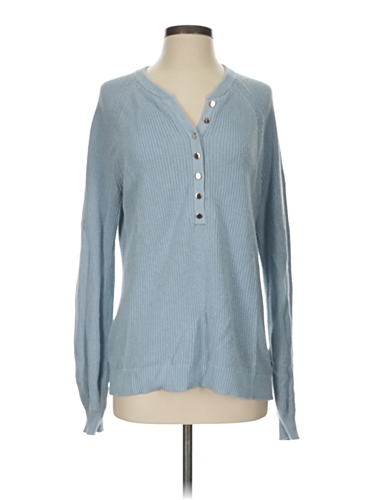 Pre-owned Ann Taylor Loft Pullover Sweater In Blue