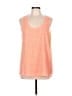metaphor 100% Polyester Orange Sleeveless Top Size L - photo 1