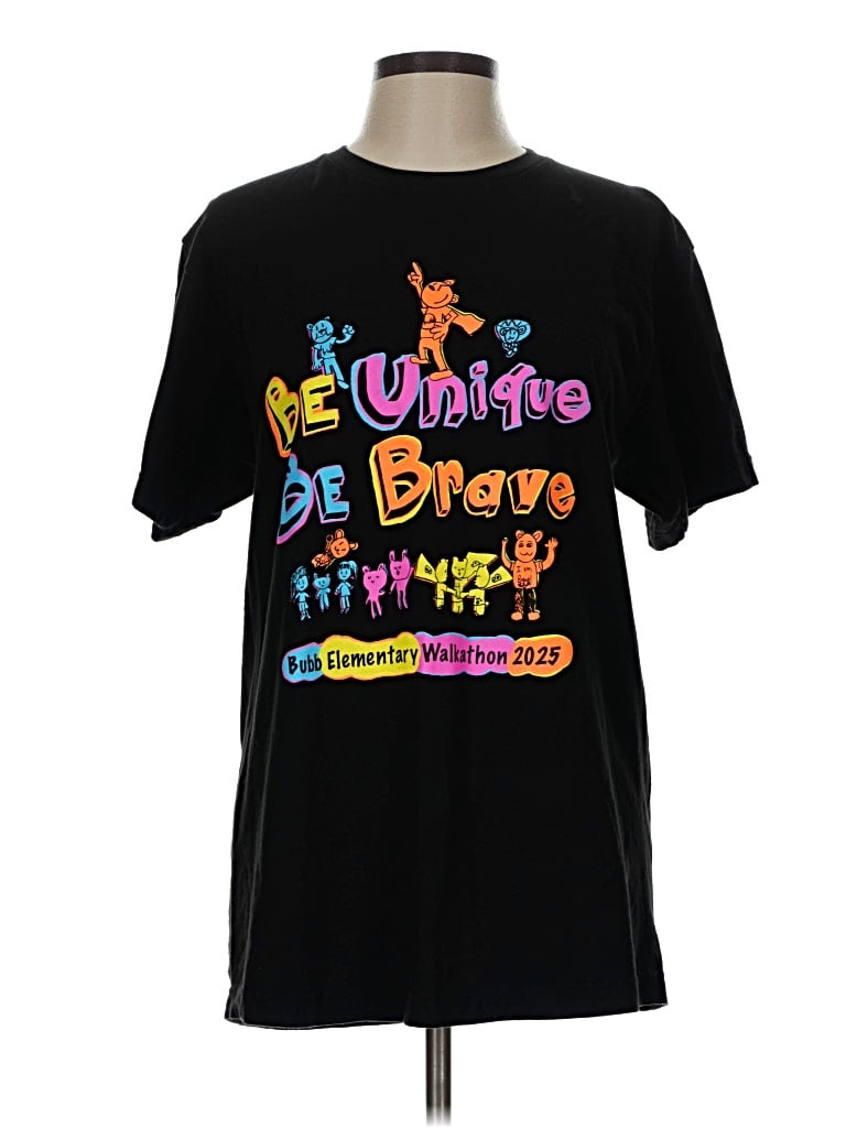 Pre-owned Tultex Short Sleeve T-shirt In Black