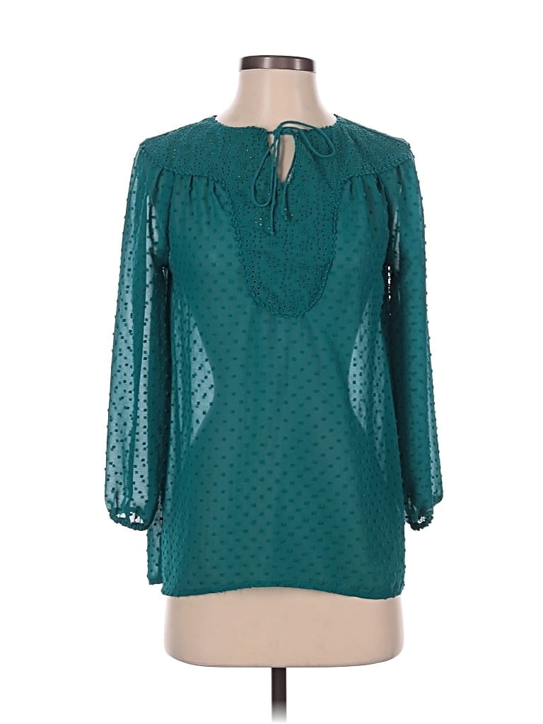 Pre-owned Matilda Jane 3/4 Sleeve Blouse In Blue